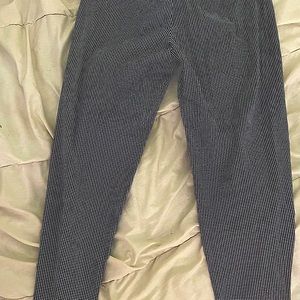 DKNY Slim fitting blue and white checked warm weather trouser size 2